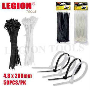 Cable Ties 4.8x200mm 50pcs/pk