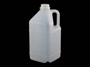 Flagon with Lid, Square, 5 Lit, Natural, Food Grade