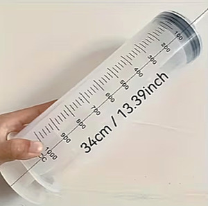 First Aid: Transparent Syringe, 1000ml