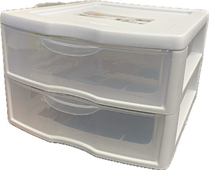 Sterilite 2 Drawer Mini Unit – White