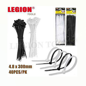 Hardware: Cable Ties 4.8x300mm 40pcs/pk