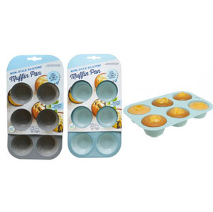 Kitchen: 6-Cup Silicone Muffin Cup Pan