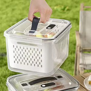 Hardware: Drainer Basket Containers W Air Valve/Handle