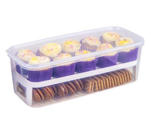 Decor: Décor Tellfresh 2-Storey Long Food Container with Rack – 5L