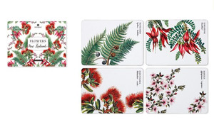 Kitchen: Flowers of NZ 4pk Placemat