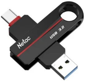 Drives Flash Pen: Netac US18 USB3.2 + Type-C Dual Flash Drive 64GB UFD