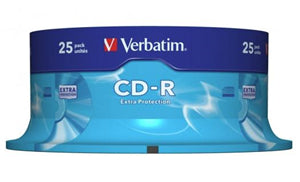 Media: Verbatim CD-R 700MB 52x 25 Pack on Spindle