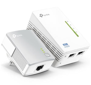 Network Powerline: TP-Link WPA4220KIT AV600 Powerline Kit Ethernet Adapter+WiFi Adapter