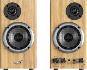 Speakers: Genius SP-HF520BT Bluetooth 2-Way Wooden Speakers