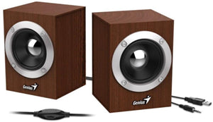 Speakers: Genius SP-HF280 Wooden USB Powered Speakers