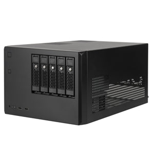 Cases Oem Pc: SilverStone CS351 mATX Black Storage Desktop with 5 Hotswap Bays
