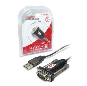 Cables Usb Firewire: Unitek USB 2.0 Type A (M) to Serial RS232 (M) Mini Adapter 1.5m