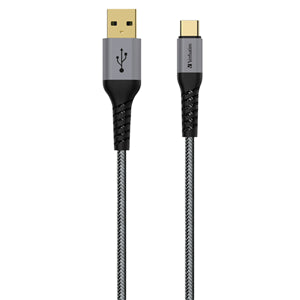 Cables Usb Firewire: Verbatim Sync & Charge USB Type-C to Type A Tough Max Cable 120cm Grey