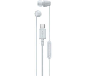Headset Microphone: Sony IEREX15CW In-Ear USB-C Headphone White