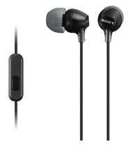 Headset Microphone: Sony MDREX15APB In Ear Headphone w/Smart Phone Control Black