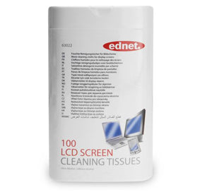 Cleaning: Ednet Screen Cleaning Wipes Tub - 100