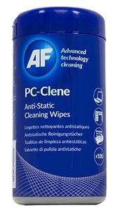 Cleaning: AF PC-Clene Anti-Static PC Wipes Tub - 100