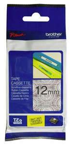 Labelling Devices: Brother TZEMPSL31 12mm x 4m P-Touch Black on Silver Lace Tape
