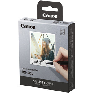 Printer Consumables: Canon Selphy XS-20L Photo Paper + Ink 20 Pack