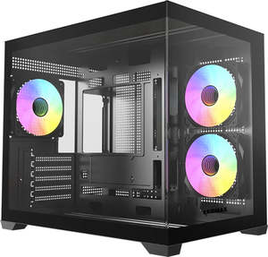 Raidmax i600 Plus MATX Mini-Tower Case Tempered Glass Black with ARGB