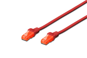 Cables Patch Network: Digitus UTP CAT6 Patch Lead - 2M Red
