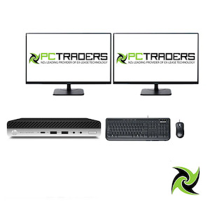 Dual Setup HP EliteDesk 800 G4 Tiny Mini PC i5-8500T 16GB RAM 256GB SSD Windows &hellip;