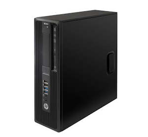 Desktop: HP Z240 SFF Ex lease Workstation E3-1240 V5 3.50GHZ 8GB RAM 256GB SSD + 500GB HDD Windows 10 Pro K420 GPU