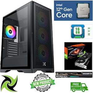 Weekend Specials Pc Traders: Brand-New Custom-Built Gaming PC Intel Core i5-12400F 6 Cores 16GB RAM 500GB NVME SSD+ 1TB HDD with GEFORCE RTX 3060 12GB DDR6 Windows 11 and Wi-Fi and Bluetooth Ready