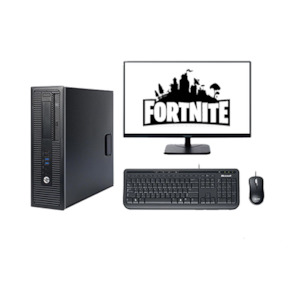 System Bundles: Super Saver Gaming! HP EliteDesk 800 G1 Desktop PC i5 3.60 GHz 8GB RAM 480GB SSD Windows 10 Home NVIDIA GT 730 2GB 22 Inch Monitor Refurbished Combo Free WiFi Adapter