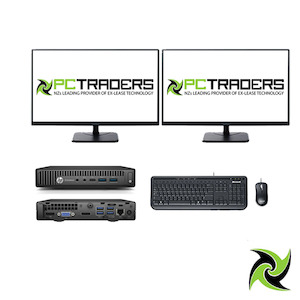System Bundles: Super Combo Wifi Ready!! HP Ex Lease Mini Desktop EliteDesk 800 G2 Mini Intel Core i5-6500T 3.2 GHZ Turbo 8GB RAM 128GB SSD Windows 10 Home + 2*22" Ex lease Monitors + Wireless keyboard and mouse