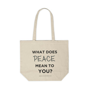Canvas Shopping Tote - Peace In 10,000 Hands