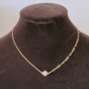 Dual Design Akoya 8mm Grade AAAA+ Pendant Necklace