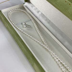 Pearl Necklace: 3-4mm Grade AAAA Freshwater Pearl Necklace