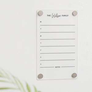 Dry Erase Weekly Planner