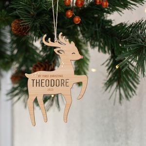 Christmas: First Christmas - Reindeer Bauble