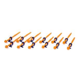 Tarp: Screw-in pegs Normal (N) • Pack of 12 (PP02) • tarps, tents, awnings, gazebos, etc