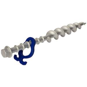 Camper Awning: Screw-in Peg Long Aluminium (LA) • Pack of 2 (PP13) • Heavy Duty Aluminium Sand Pegs • for gazebos, awnings, tents, marquees