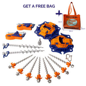 Heavy Duty Roll-Out Awning Bundle (PB27HD) • with Fix&Go Anchor plate XL