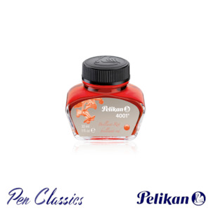 Pelikan 4001 Inks: Pelikan 4001 Brilliant Red 30ml