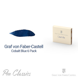 Graf von Faber-Castell Cobalt Blue Cartridge 6 Pack