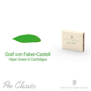 Graf von Faber-Castell Viper Green Cartridge 6 Pack