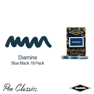 Diamine Blue Black Cartridge 18 Pack