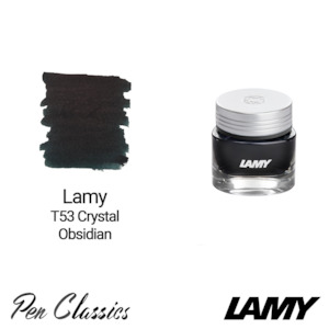 Lamy Bottled Inks: Lamy T53 Crystal Ink Obsidian 30ml