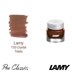 Lamy Bottled Inks: Lamy T53 Crystal Ink Topaz 30ml