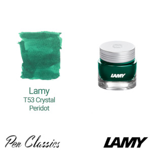Lamy Bottled Inks: Lamy T53 Crystal Ink Peridot 30ml