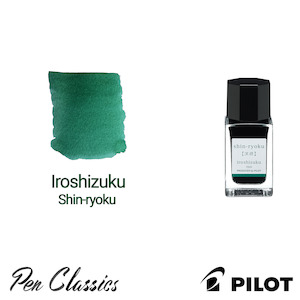 Pilot And Namiki Bottled Inks: Pilot Iroshizuku Shin-Ryoku (Forest Green) 15ml Bottle