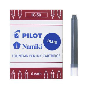 Pilot And Namiki Cartridges: Pilot IC-50 Blue Cartridge 6 Pack