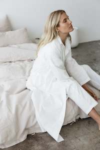 Loungewear: zinc long lounge robe - second