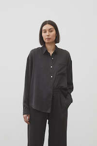 Loungewear: kohl silk long sleeve shirt - sample