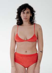 Intimates: Baserange Mississippi Bra (Mino Red)